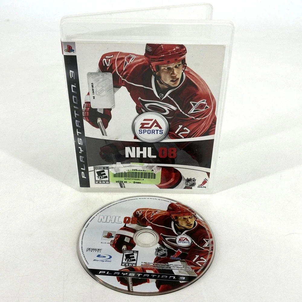PS3 Game LOT NCAA Football 12 PlayStation 3‎ PS3 Disc & Case & NHL 08